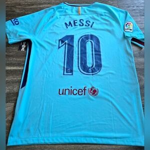Nike FC Barcelona 17/18 Away Lionel Messi Jersey XL